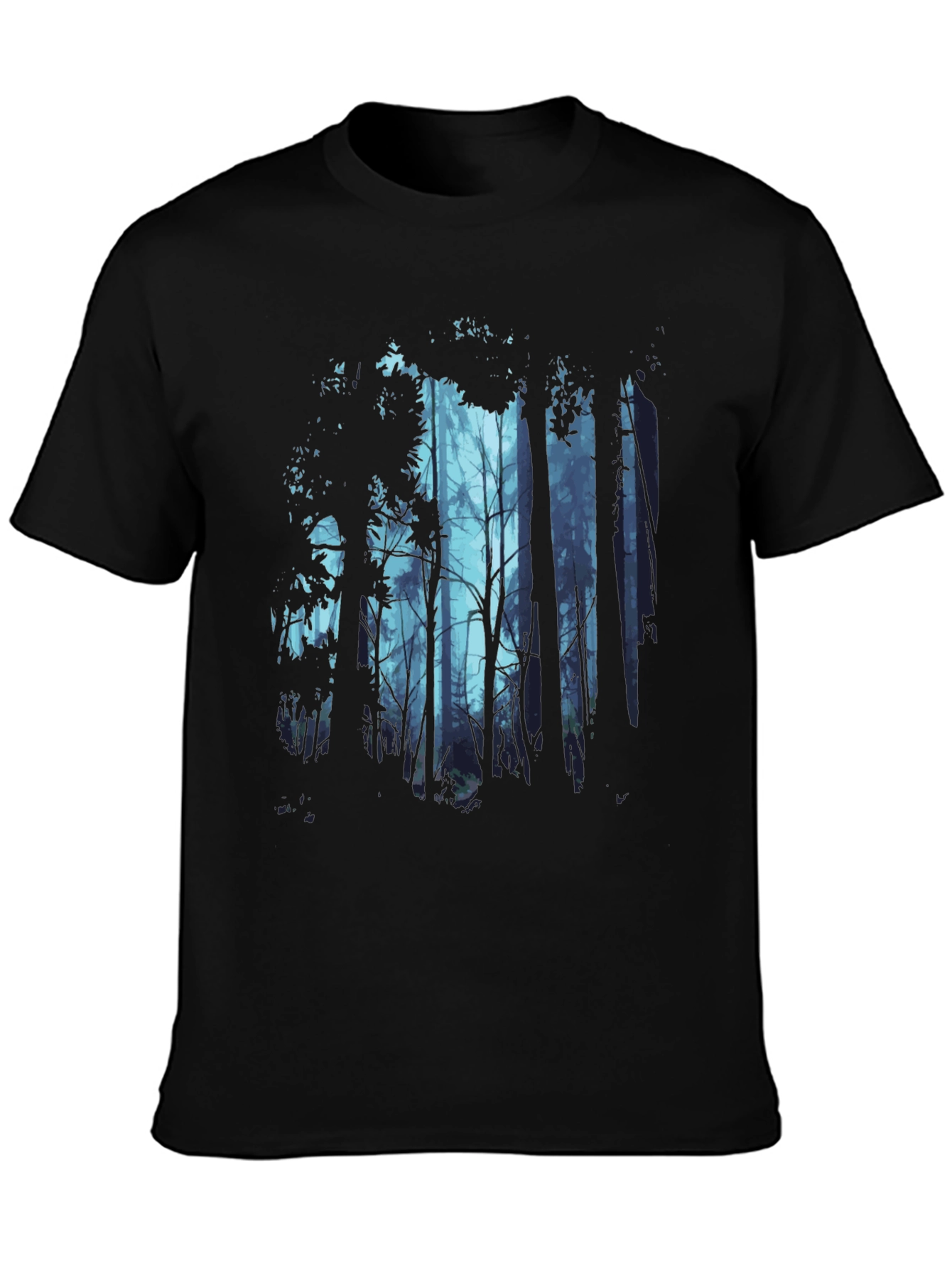 Mystic Forest Graphic Tee - Mens Black T-Shirt