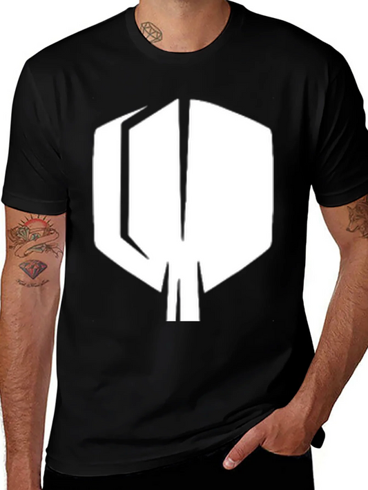 Modern Geometric T-Shirt - Black