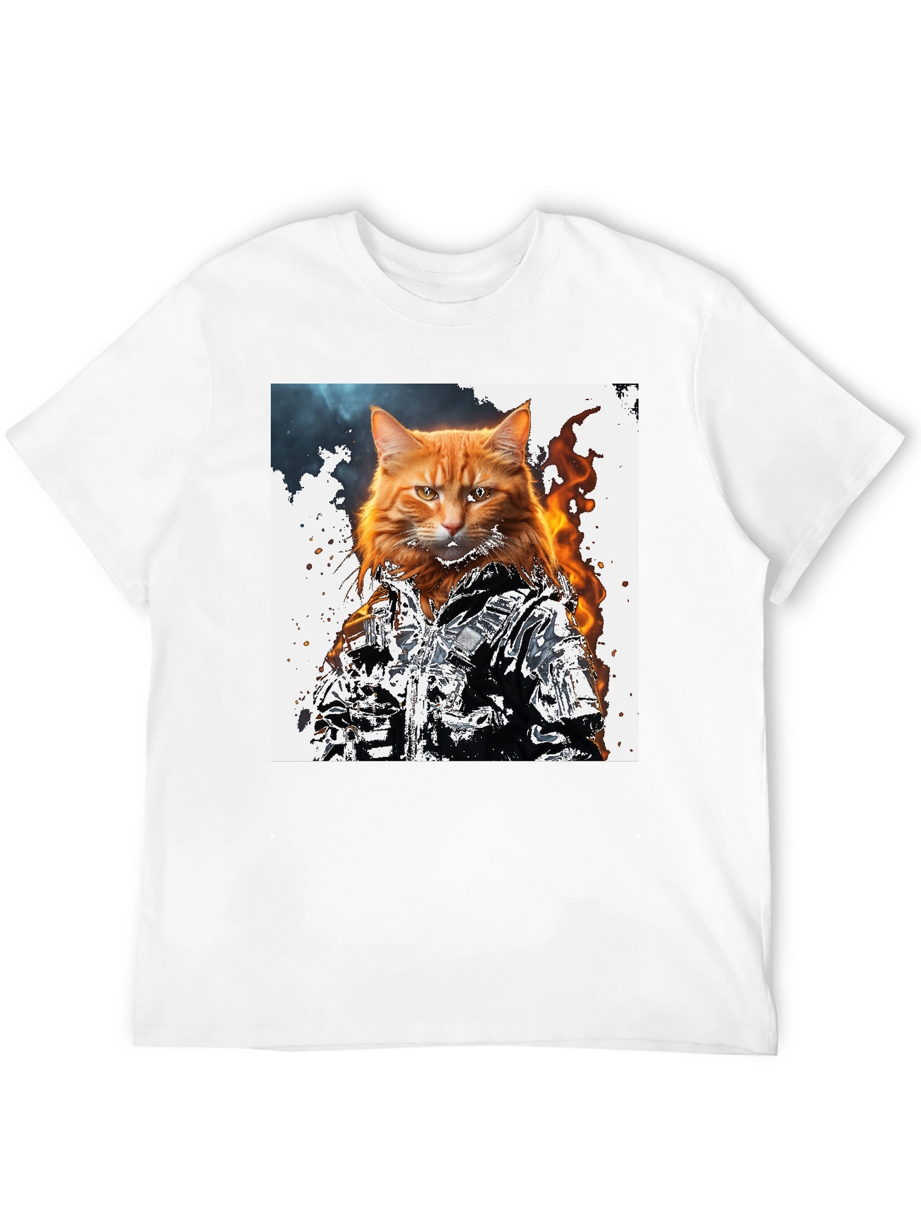 Cool Cat Graphic T-Shirt - Black