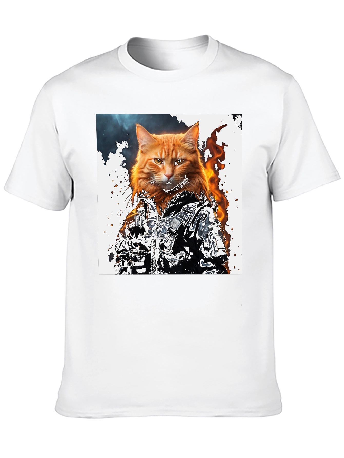 Cool Cat Graphic T-Shirt - Black