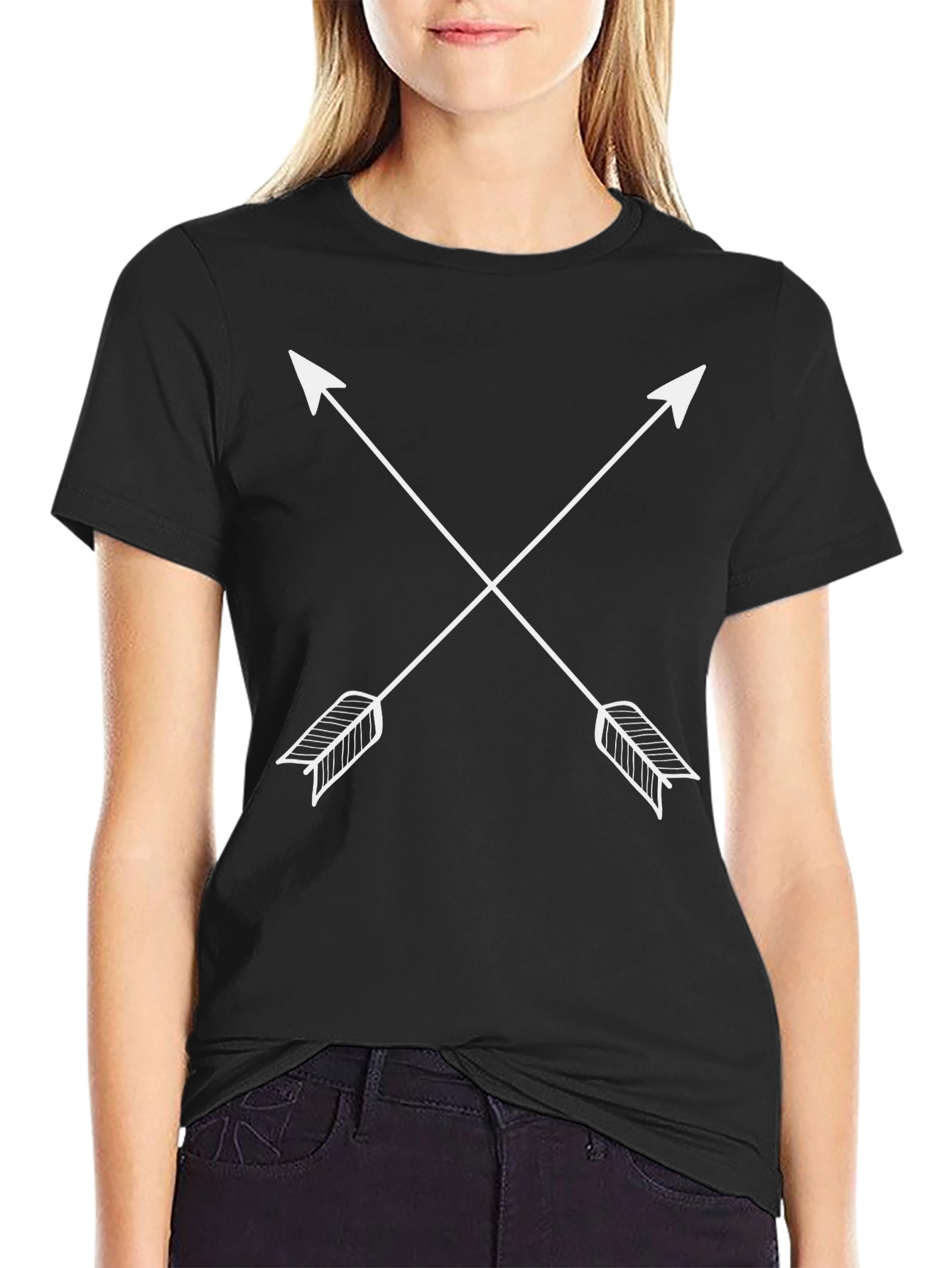 Crossed Arrows Graphic Tee - Trendy Casual Wear
