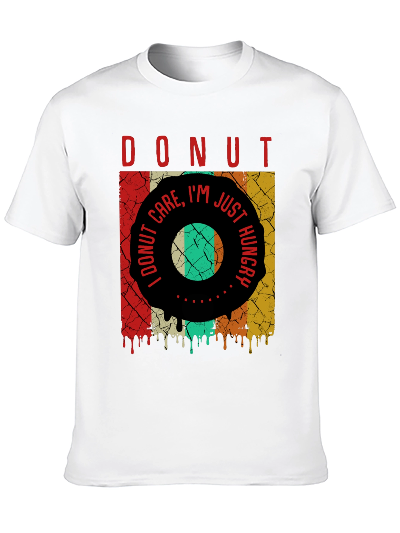 Donut Care Im Just Hungry Mens Graphic Tee