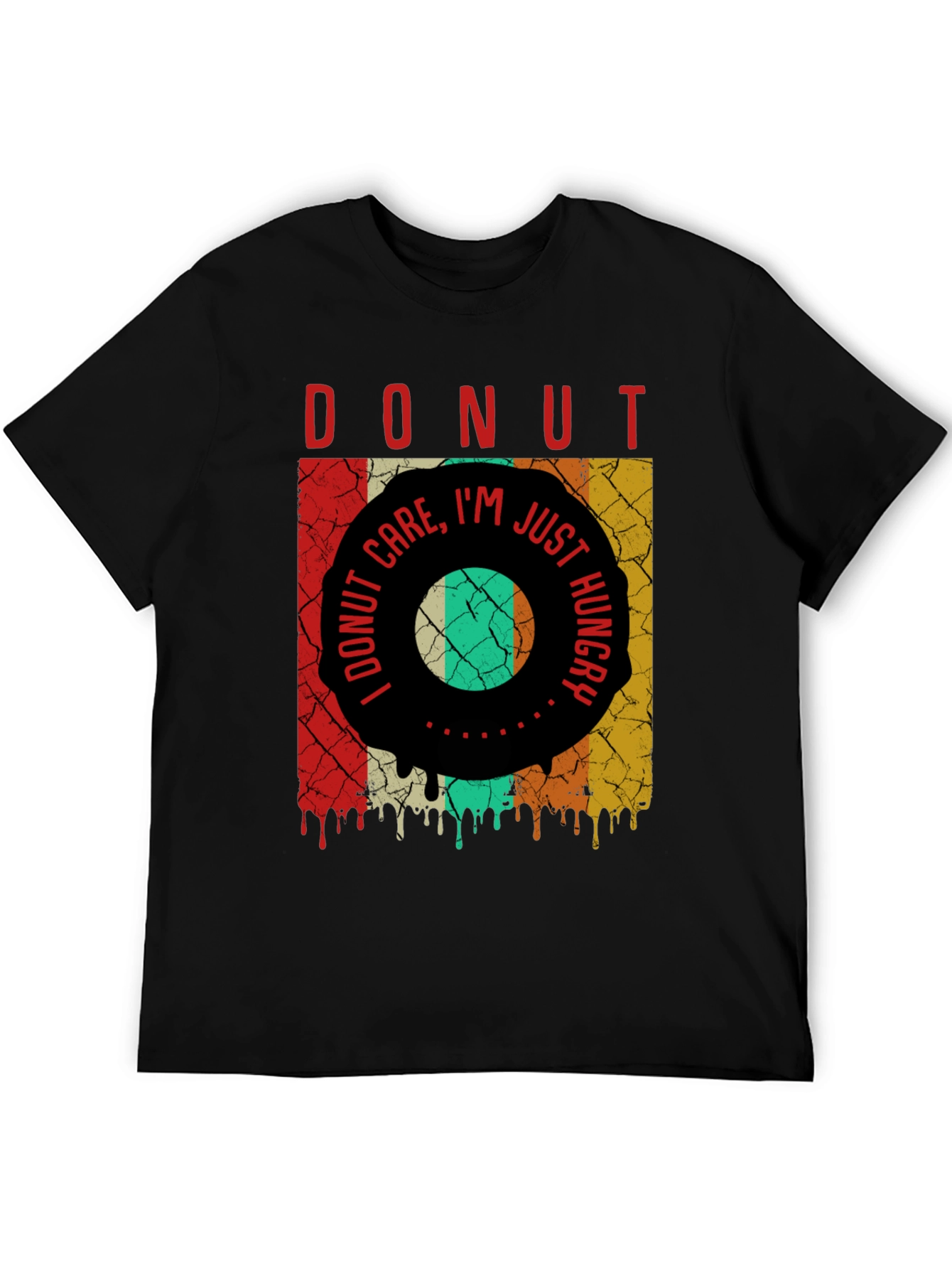 Donut Care Im Just Hungry Mens Graphic Tee