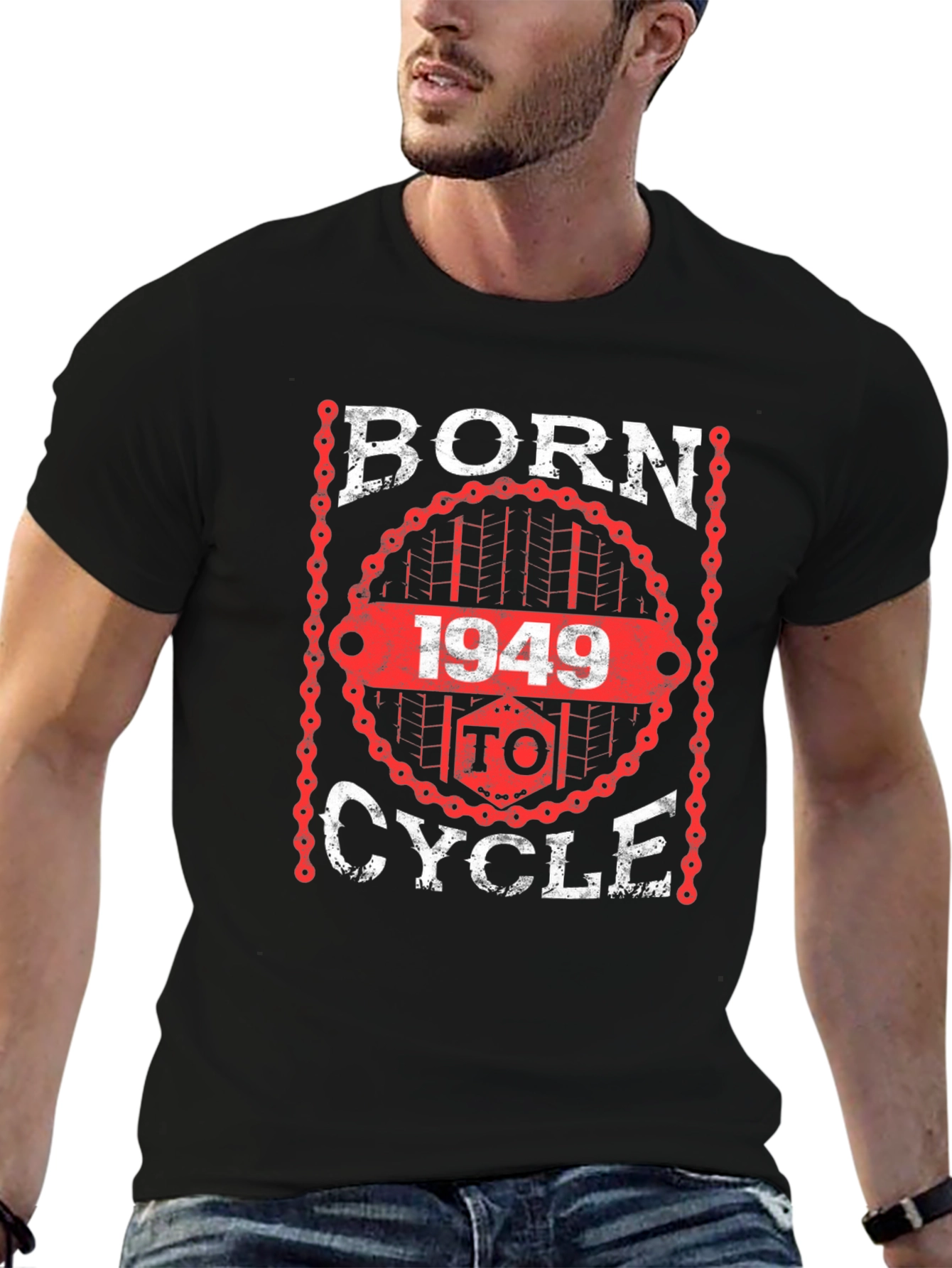 Born 1949 To Cycle Graphic T-Shirt
