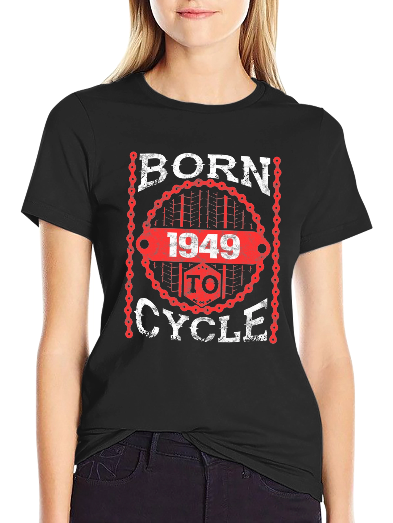 Born 1949 To Cycle Graphic T-Shirt