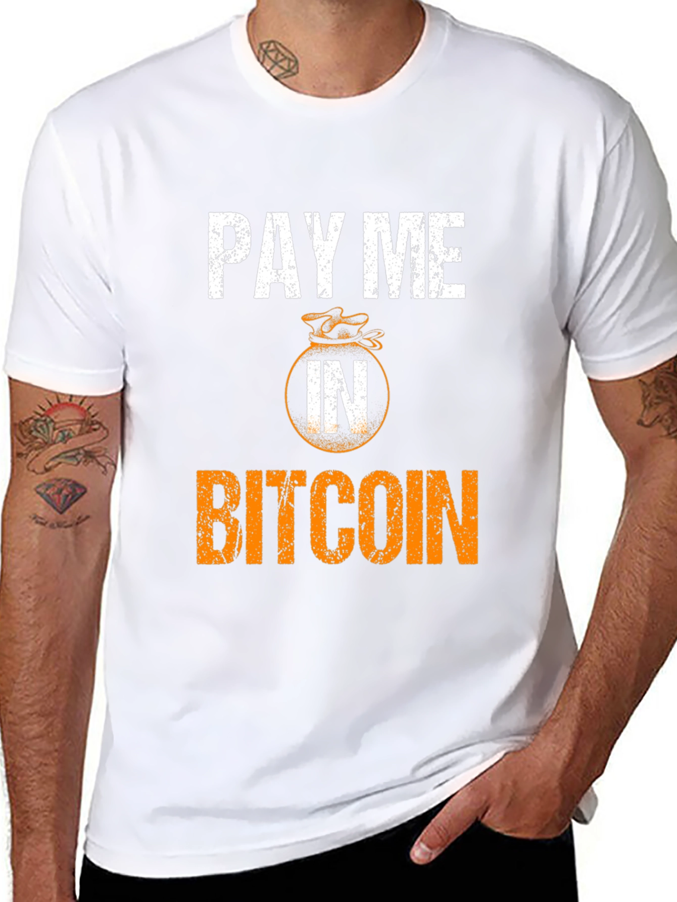 Pay Me In Bitcoin T-Shirt - Crypto Currency Tee
