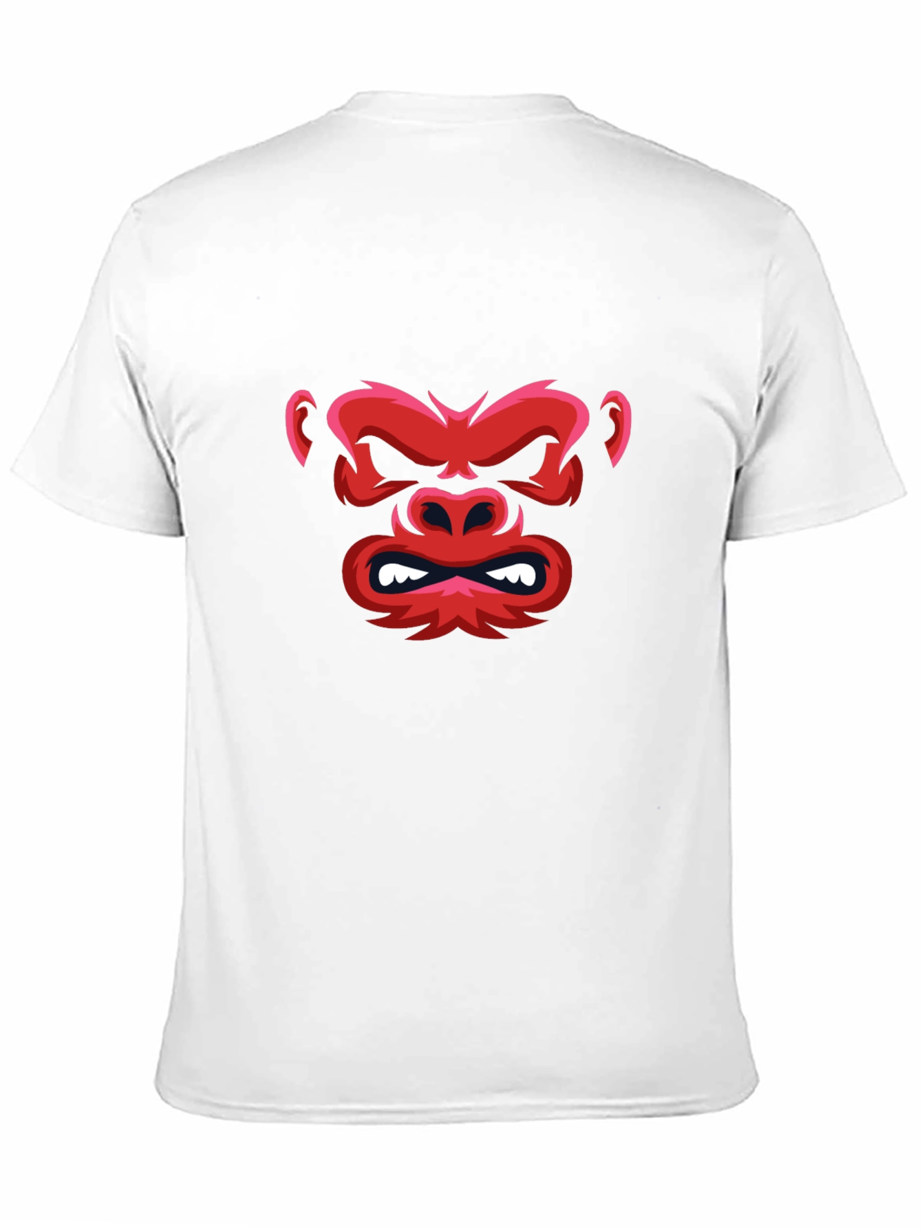 Red Gorilla Graphic Black T-Shirt