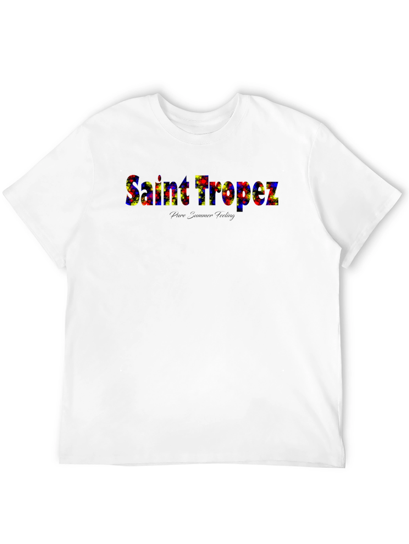 Saint Tropez Graphic Print Black T-Shirt