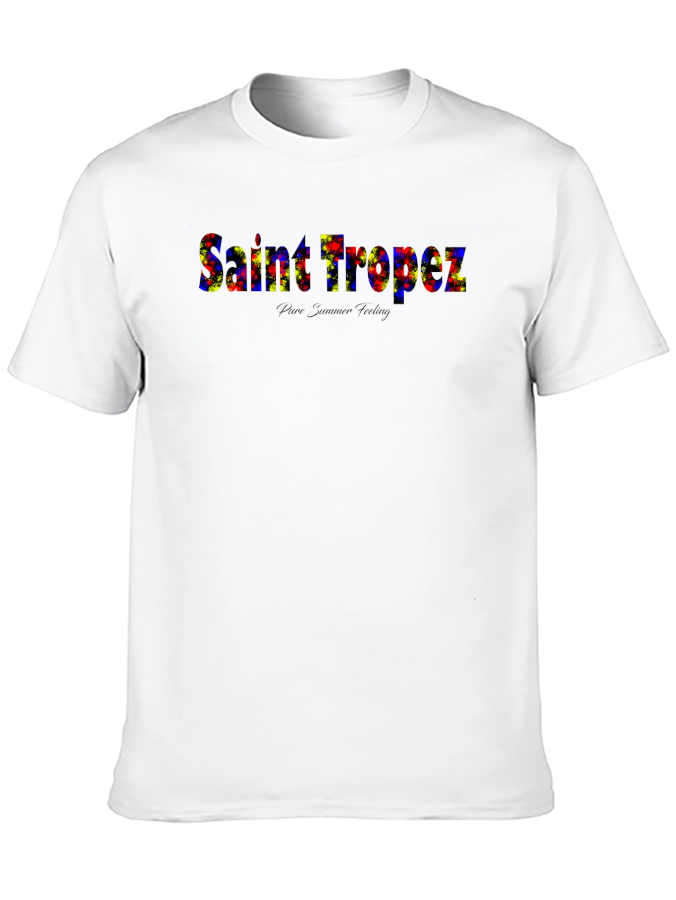 Saint Tropez Graphic Print Black T-Shirt