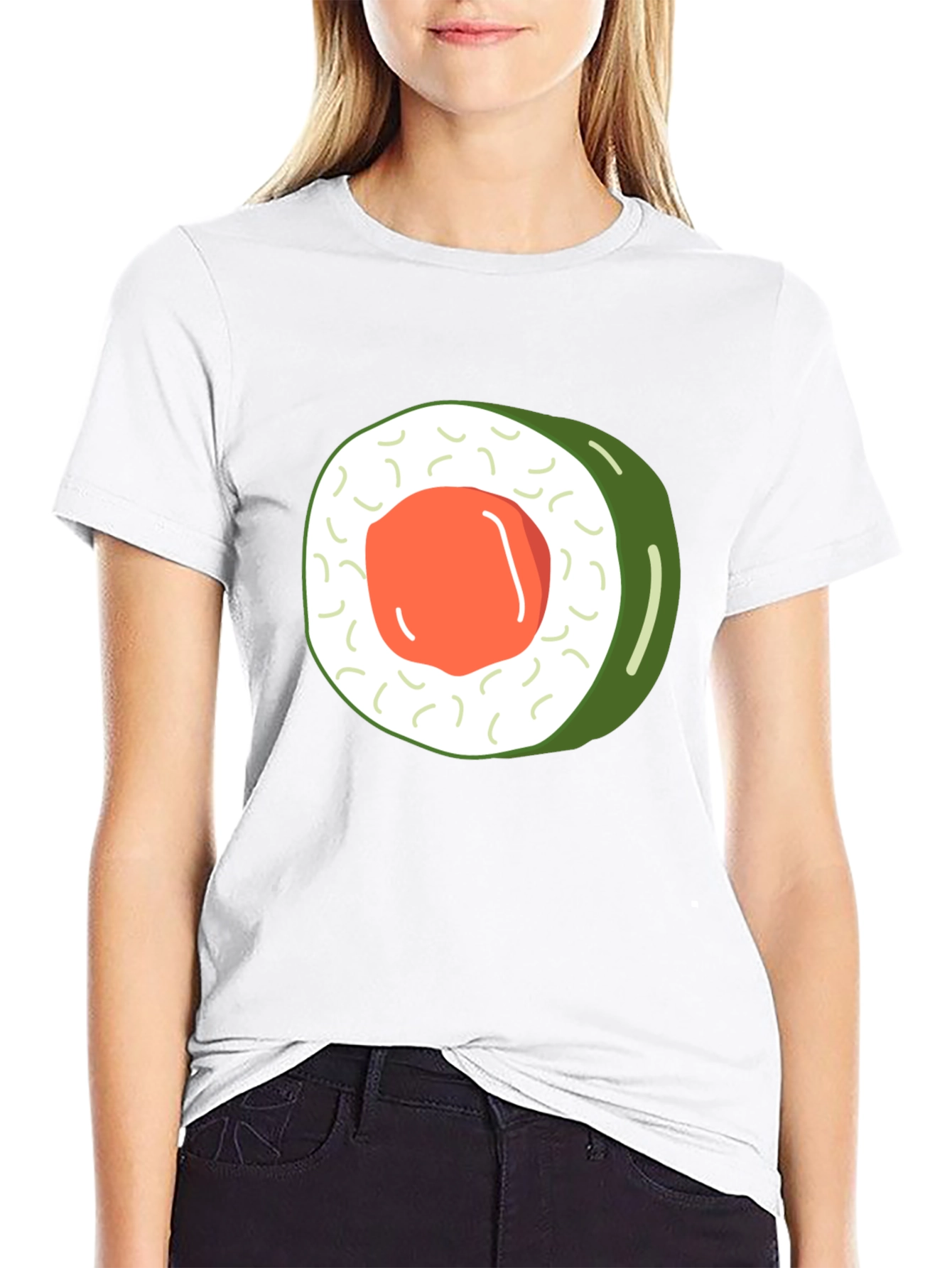 Sushi Roll Graphic Tee - Foodie Fashion T-Shirt