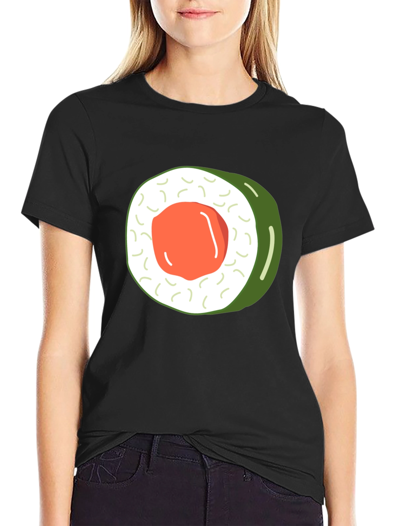 Sushi Roll Graphic Tee - Foodie Fashion T-Shirt