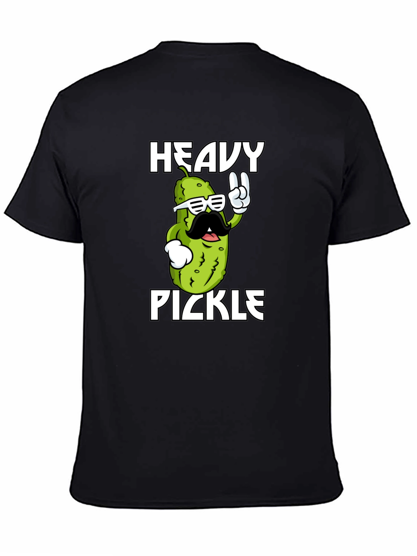 Heavy Pickle Graphic T-Shirt - Cool Novelty Tee