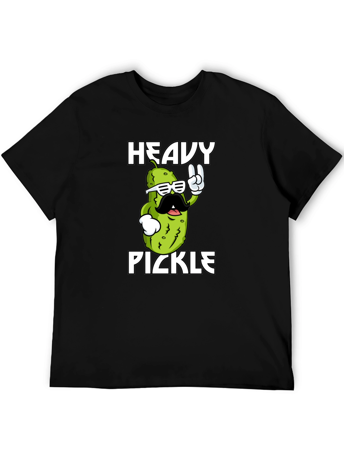 Heavy Pickle Graphic T-Shirt - Cool Novelty Tee