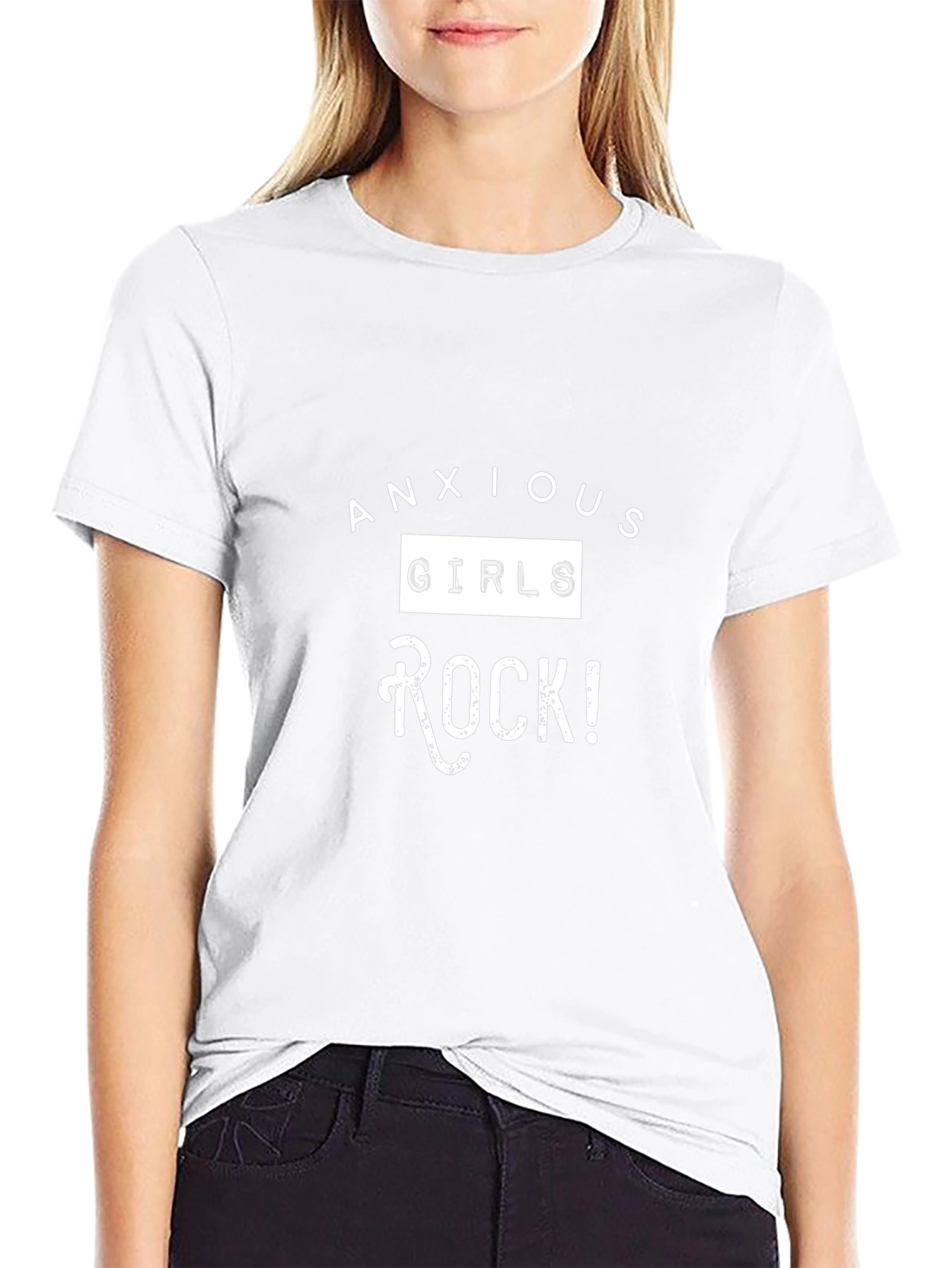 Anxious Girls Rock T-Shirt - Black