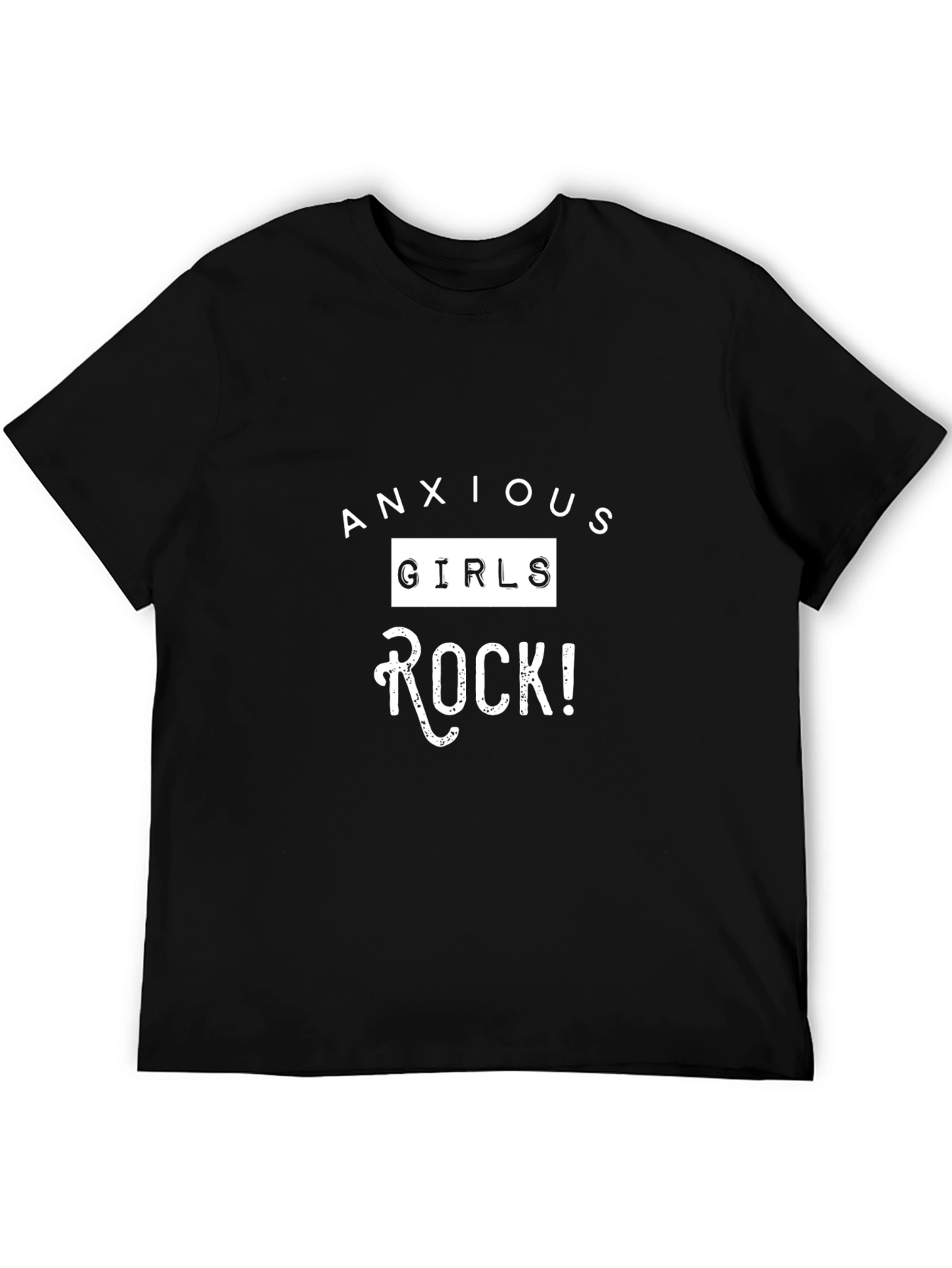 Anxious Girls Rock T-Shirt - Black