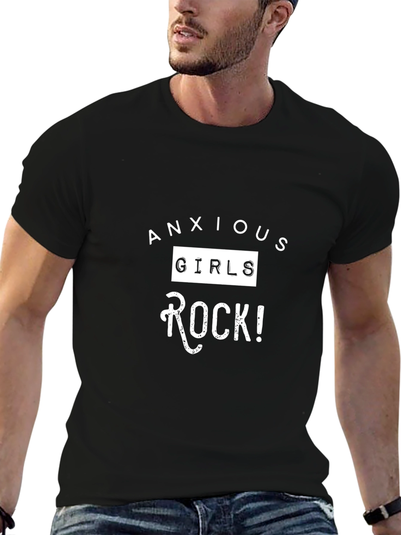 Anxious Girls Rock T-Shirt - Black