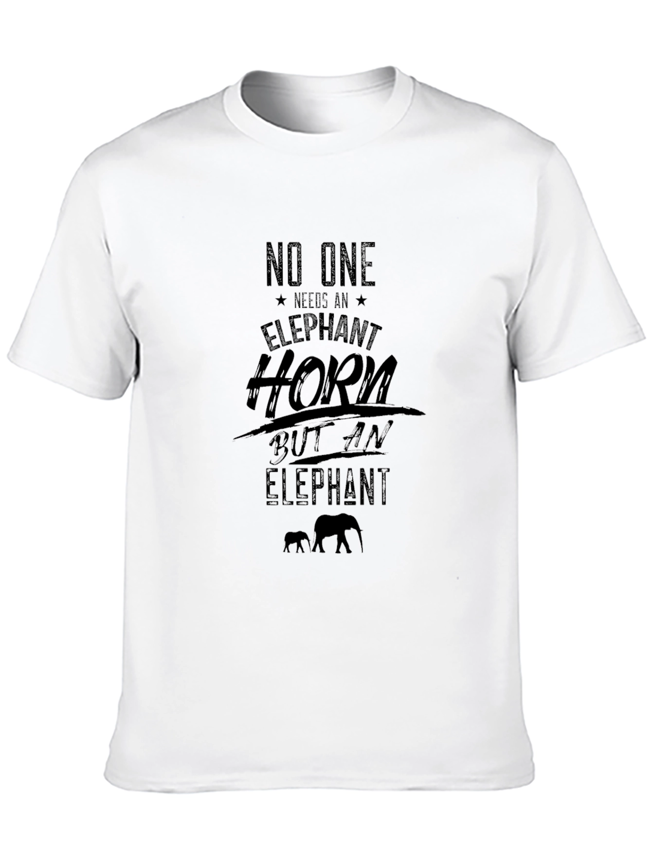 Elephant Conservation Graphic Tee - Black