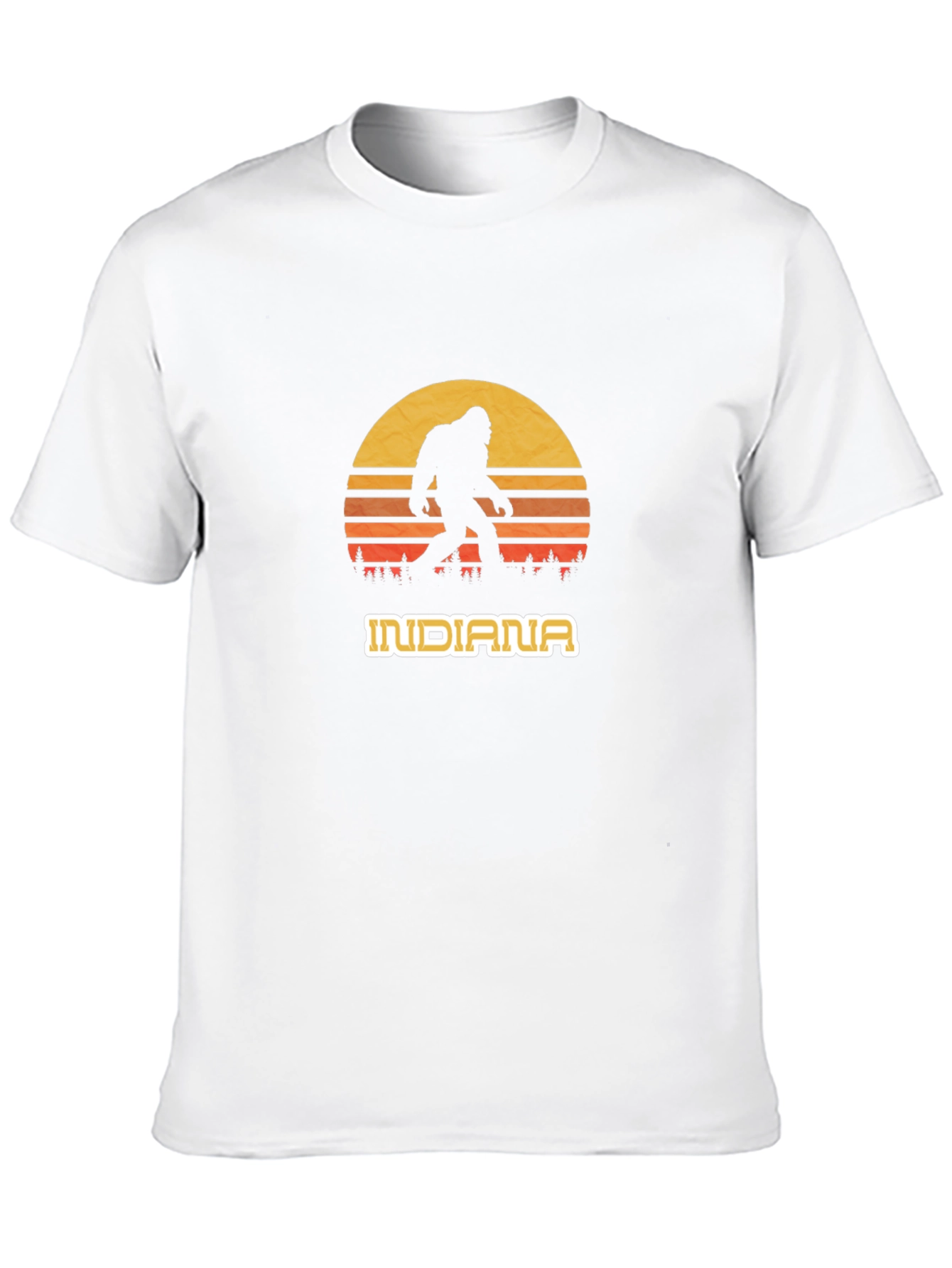 Indiana Bigfoot Sunset Graphic Tee