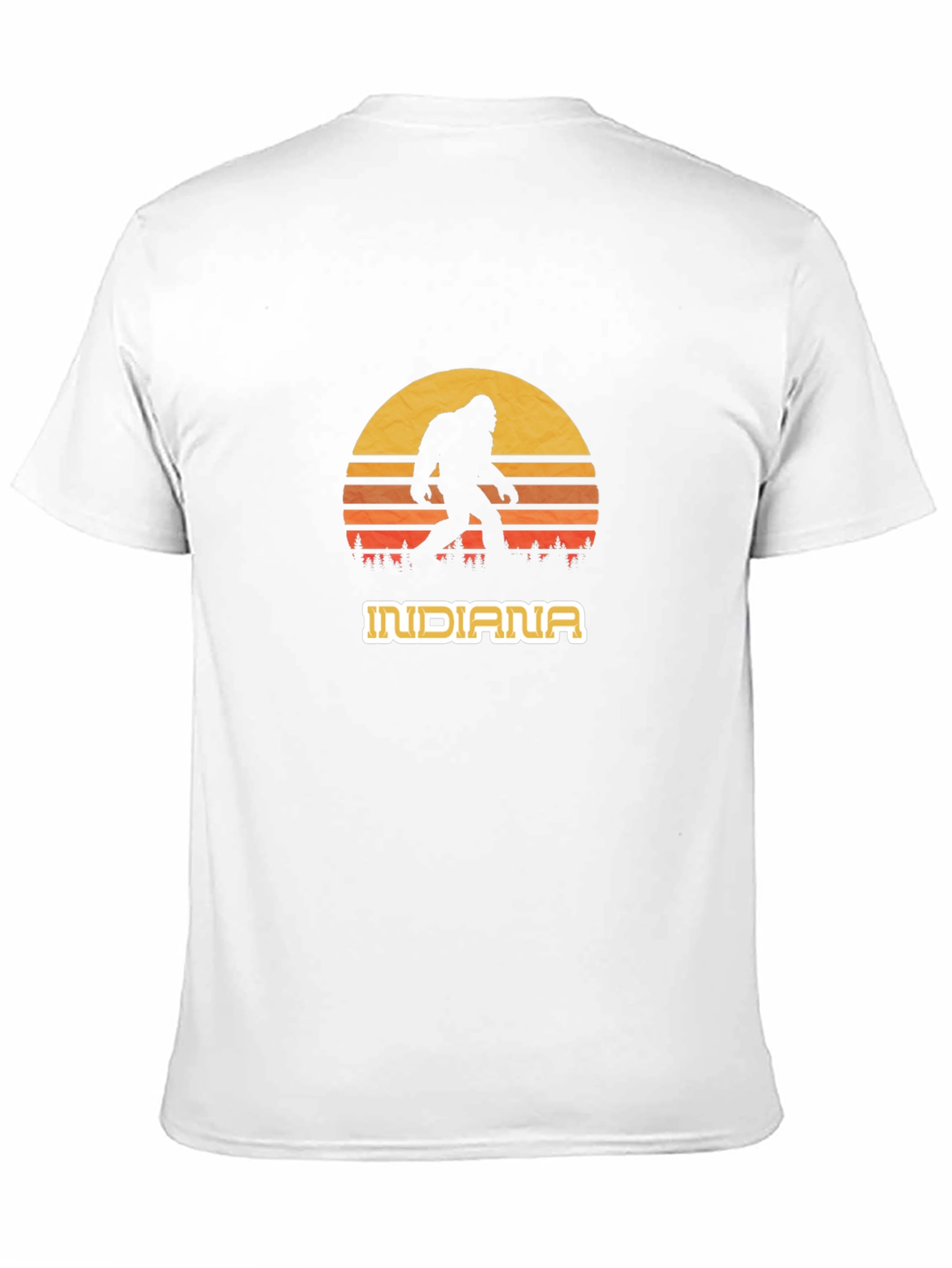 Indiana Bigfoot Sunset Graphic Tee