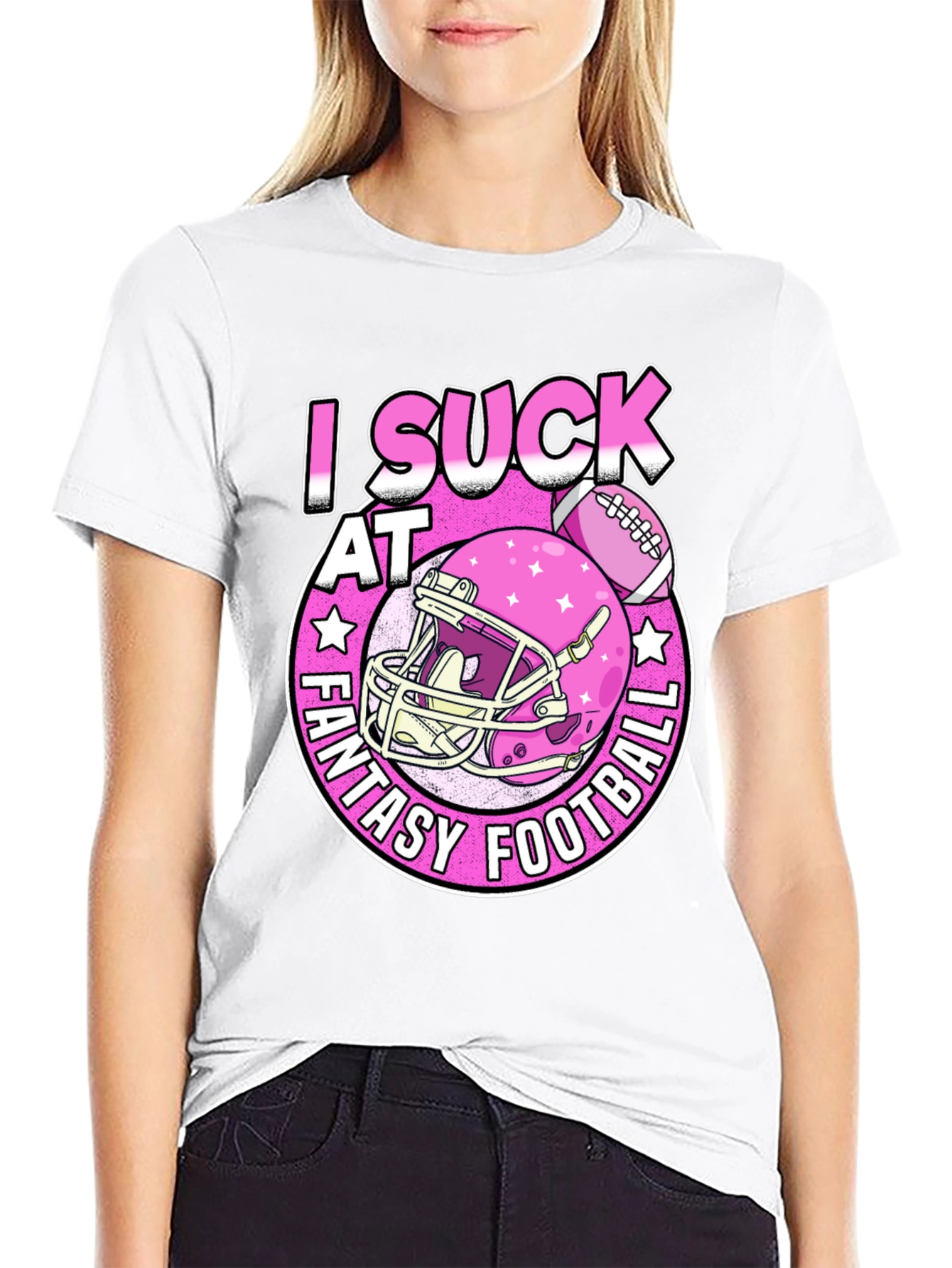 I Suck at Fantasy Football Graphic T-Shirt