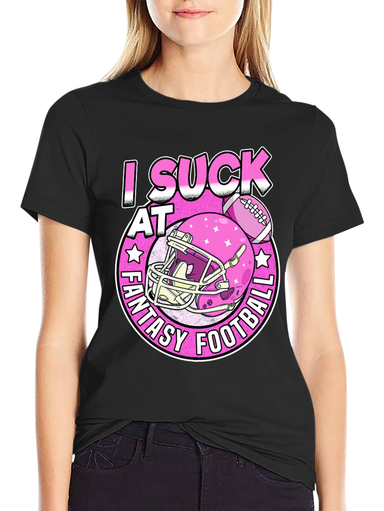 I Suck at Fantasy Football Graphic T-Shirt