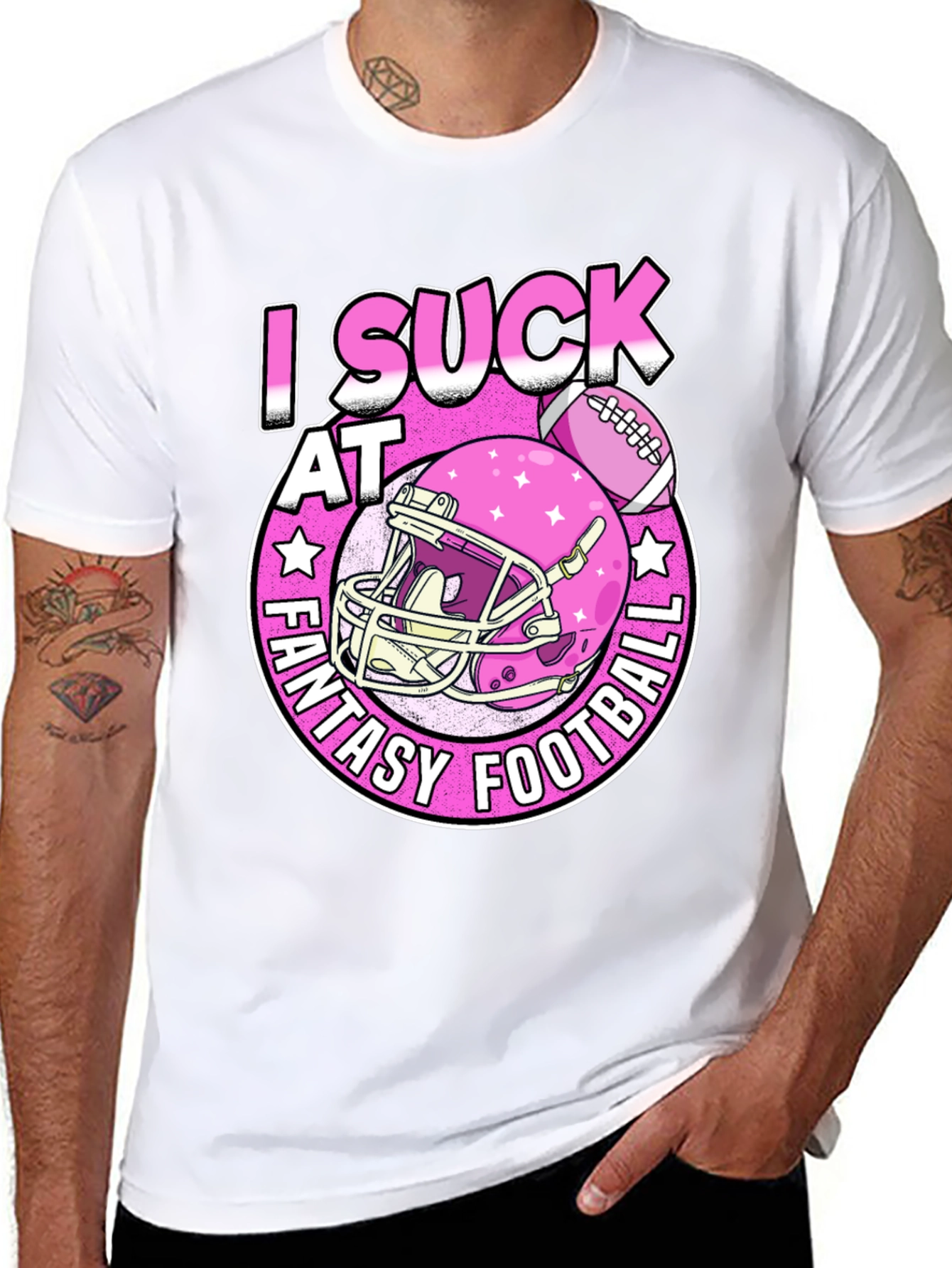 I Suck at Fantasy Football Graphic T-Shirt