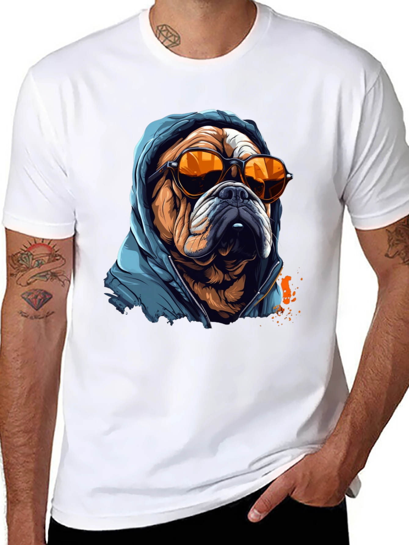 Cool Bulldog Graphic Tee - Streetwear Style