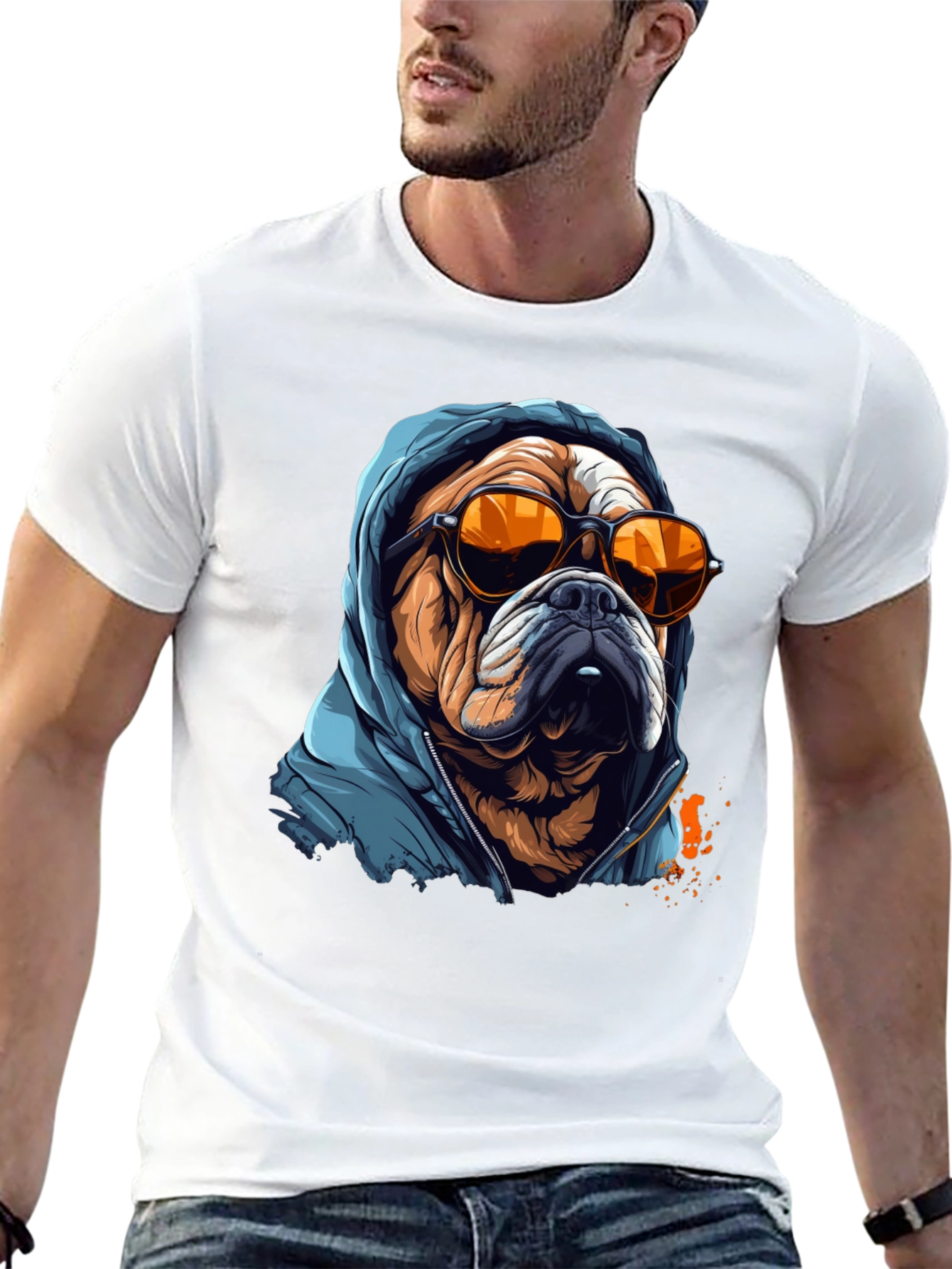 Cool Bulldog Graphic Tee - Streetwear Style