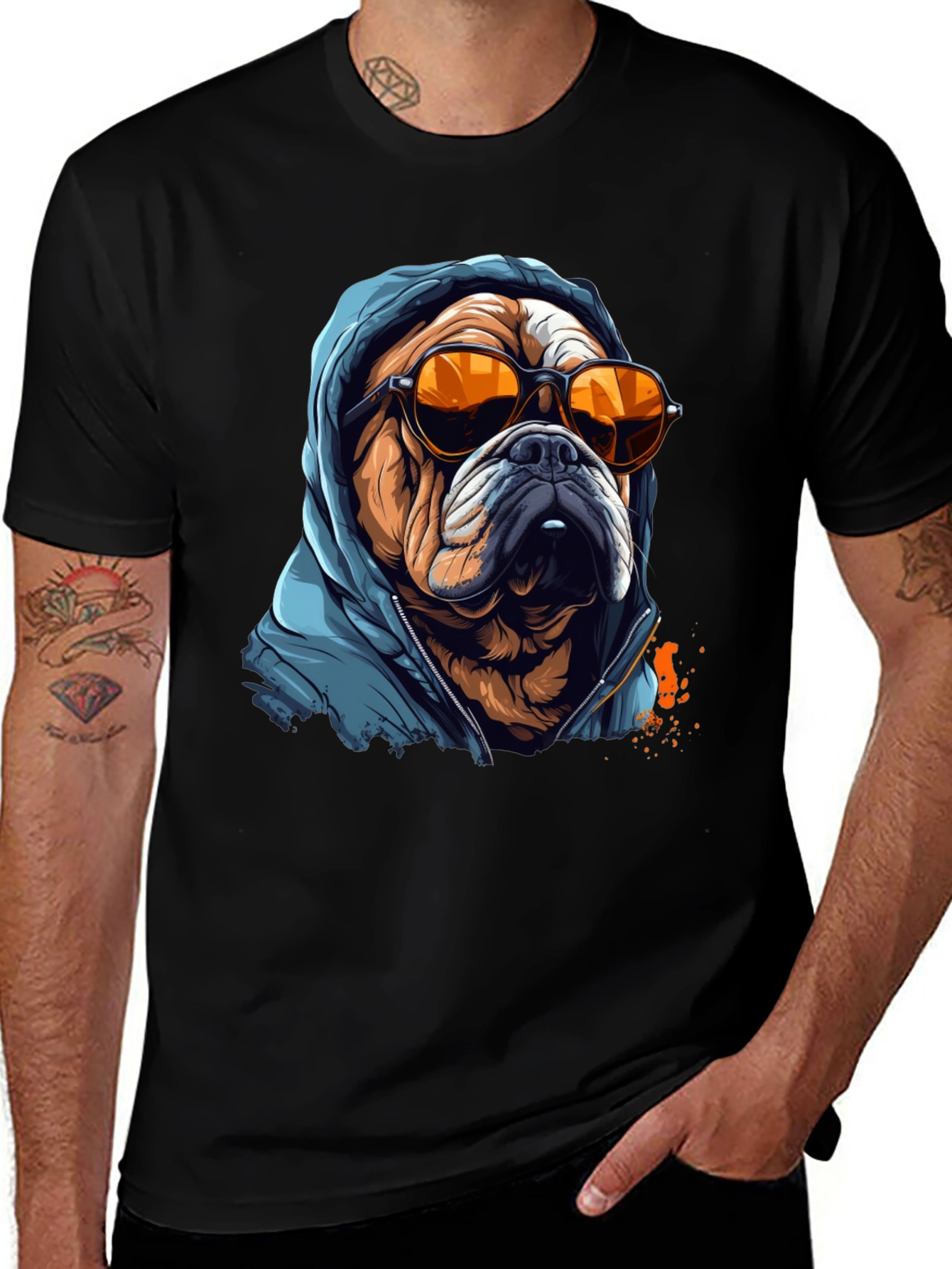 Cool Bulldog Graphic Tee - Streetwear Style