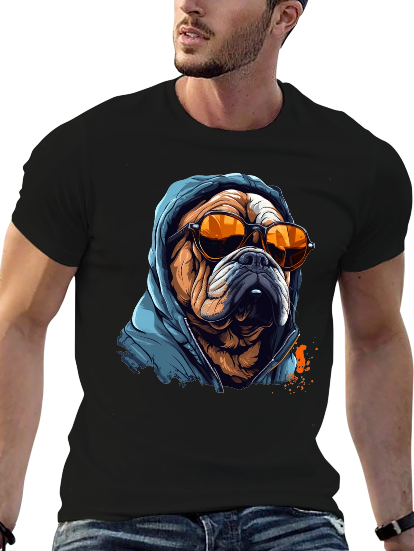 Cool Bulldog Graphic Tee - Streetwear Style