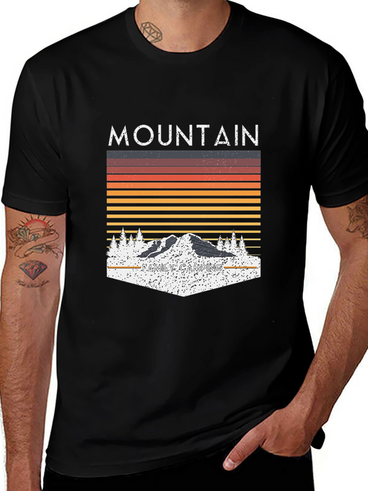 Mountain Family Camping Graphic Tee