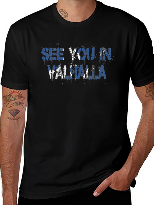 See You In Valhalla T-Shirt Viking Warrior