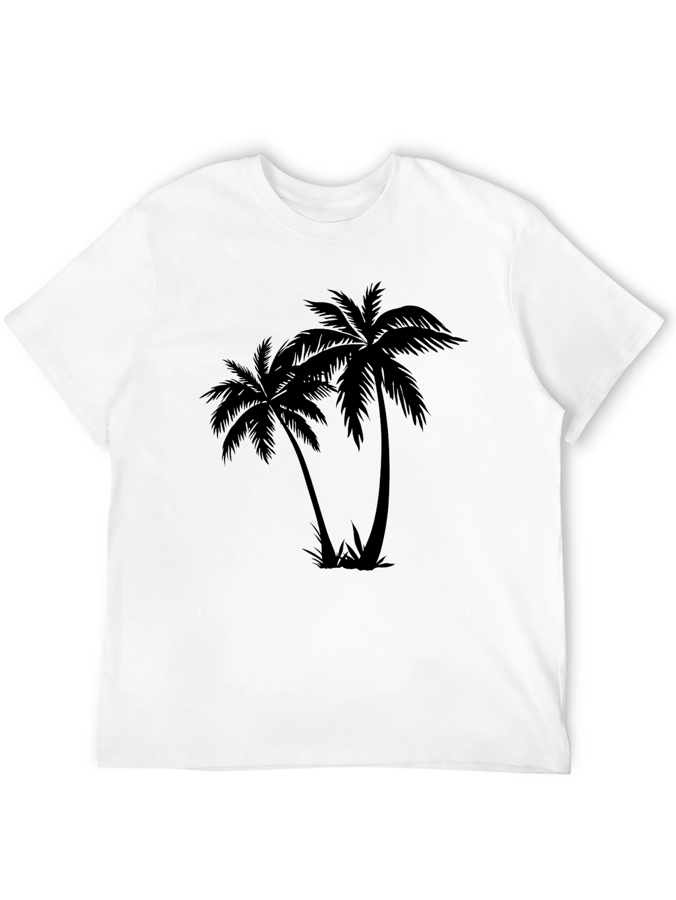 Palm Tree Graphic Black T-Shirt