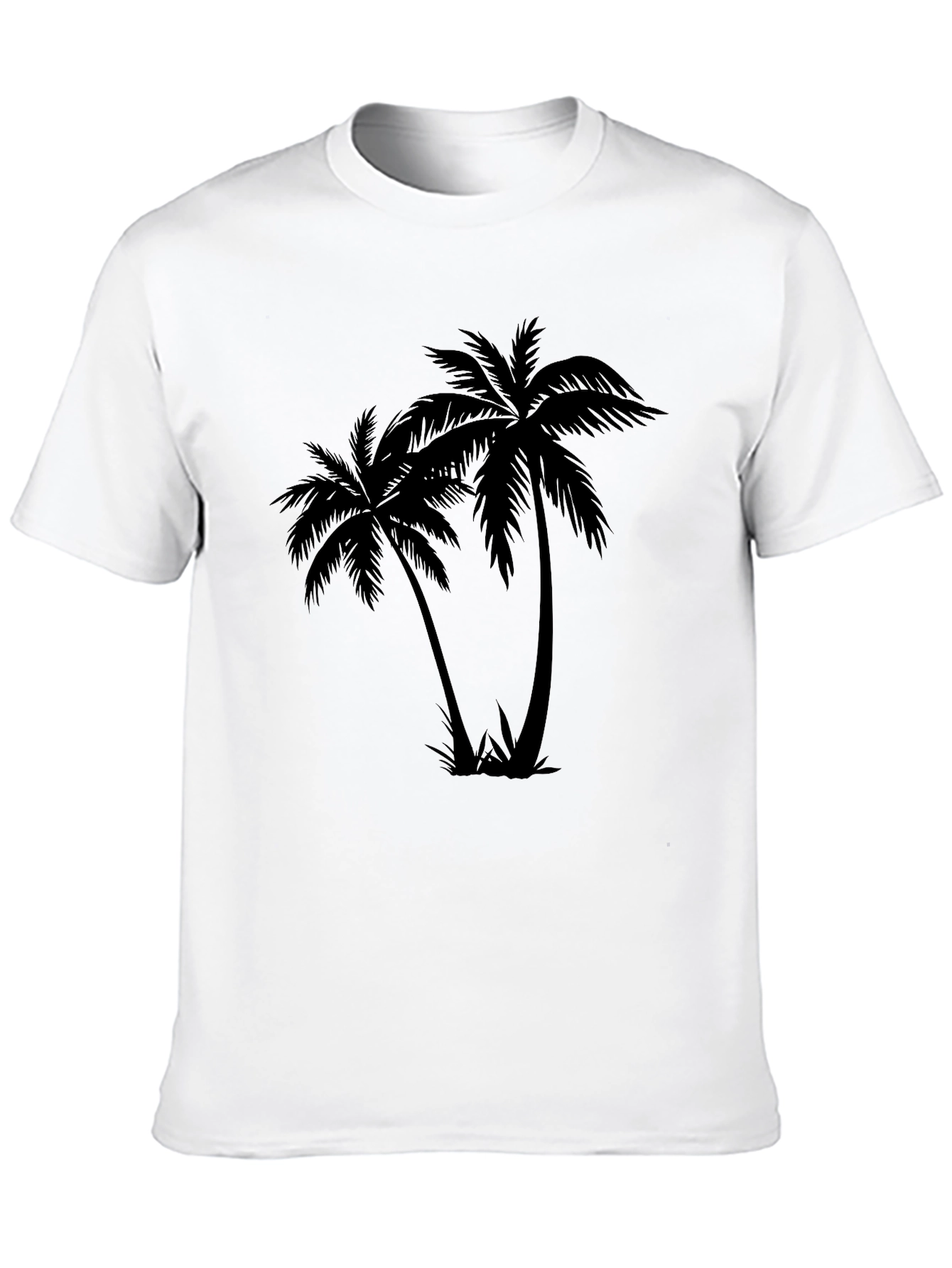 Palm Tree Graphic Black T-Shirt