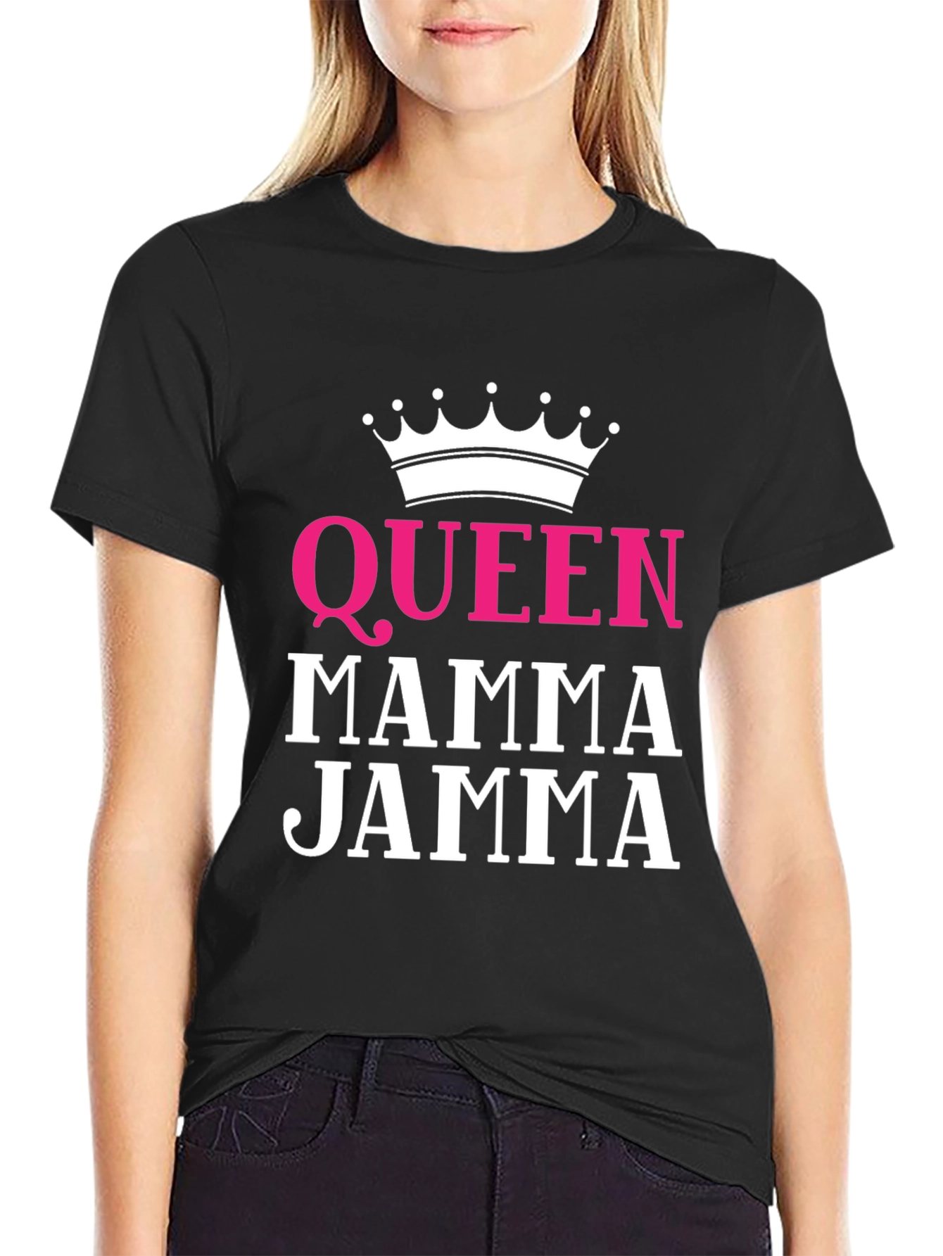 Queen Mamma Jamma T-Shirt - Black Graphic Tee