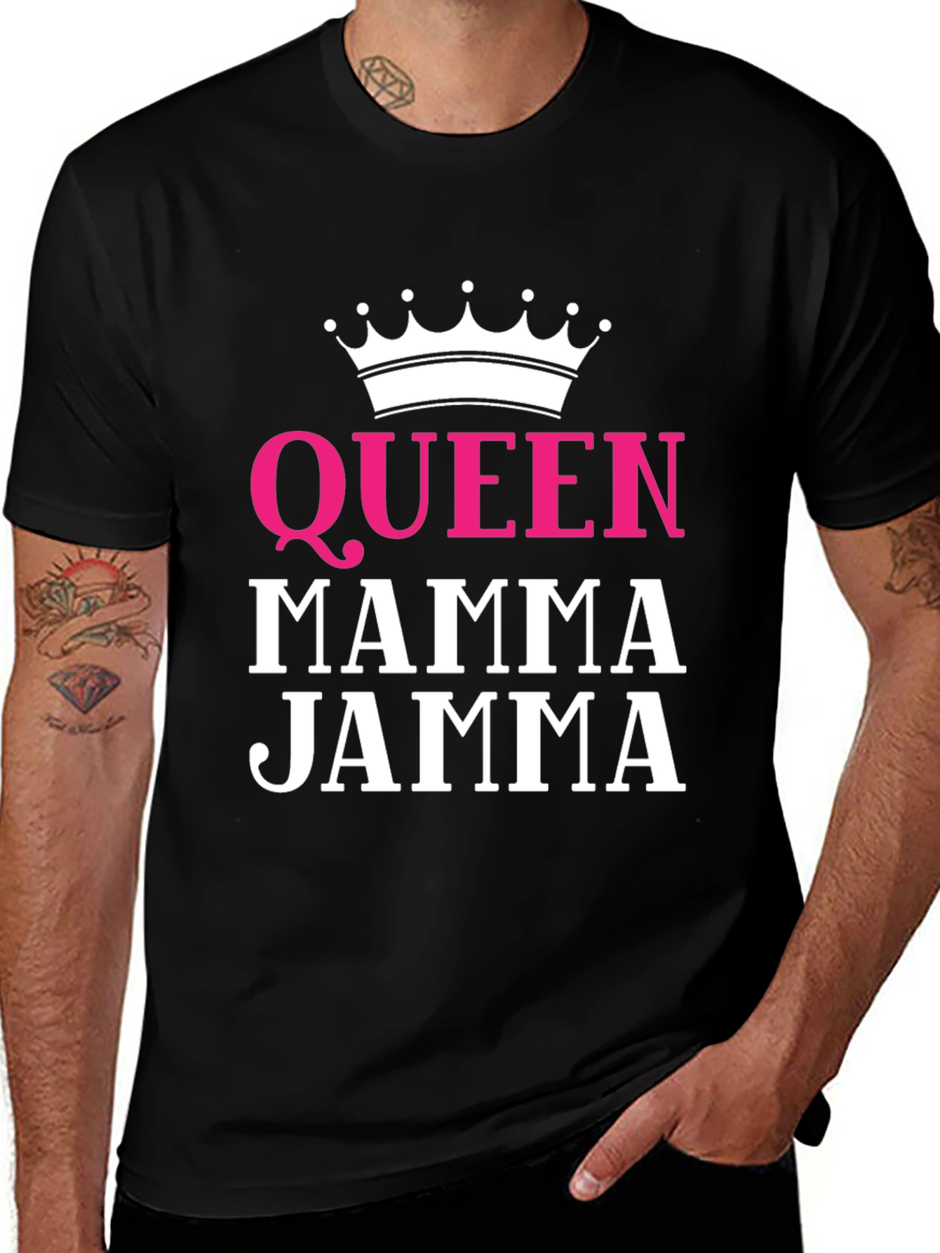 Queen Mamma Jamma T-Shirt - Black Graphic Tee