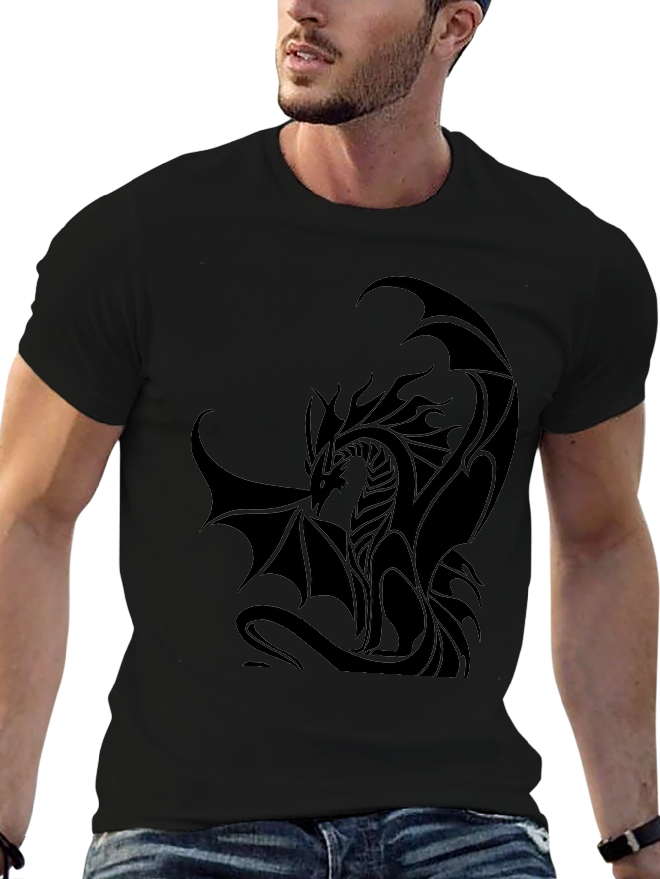 Dragon Graphic Black T-Shirt