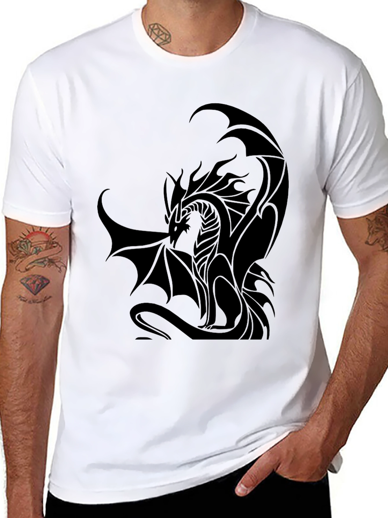 Dragon Graphic Black T-Shirt