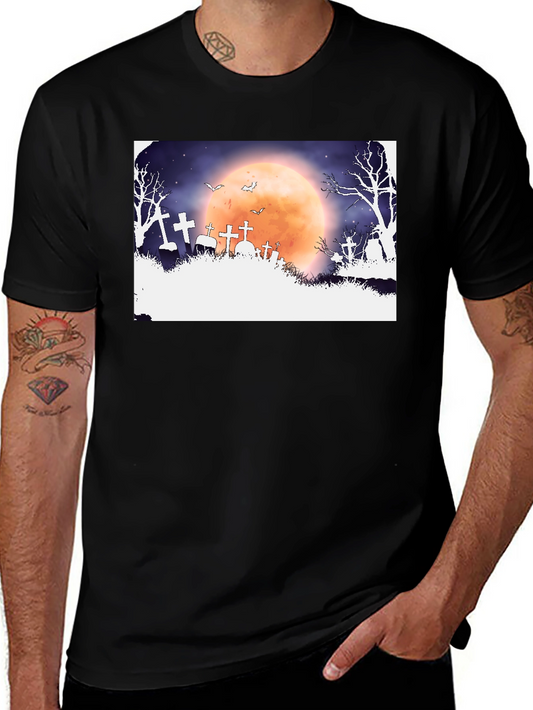 Halloween Graveyard T-Shirt - Spooky Season Tee