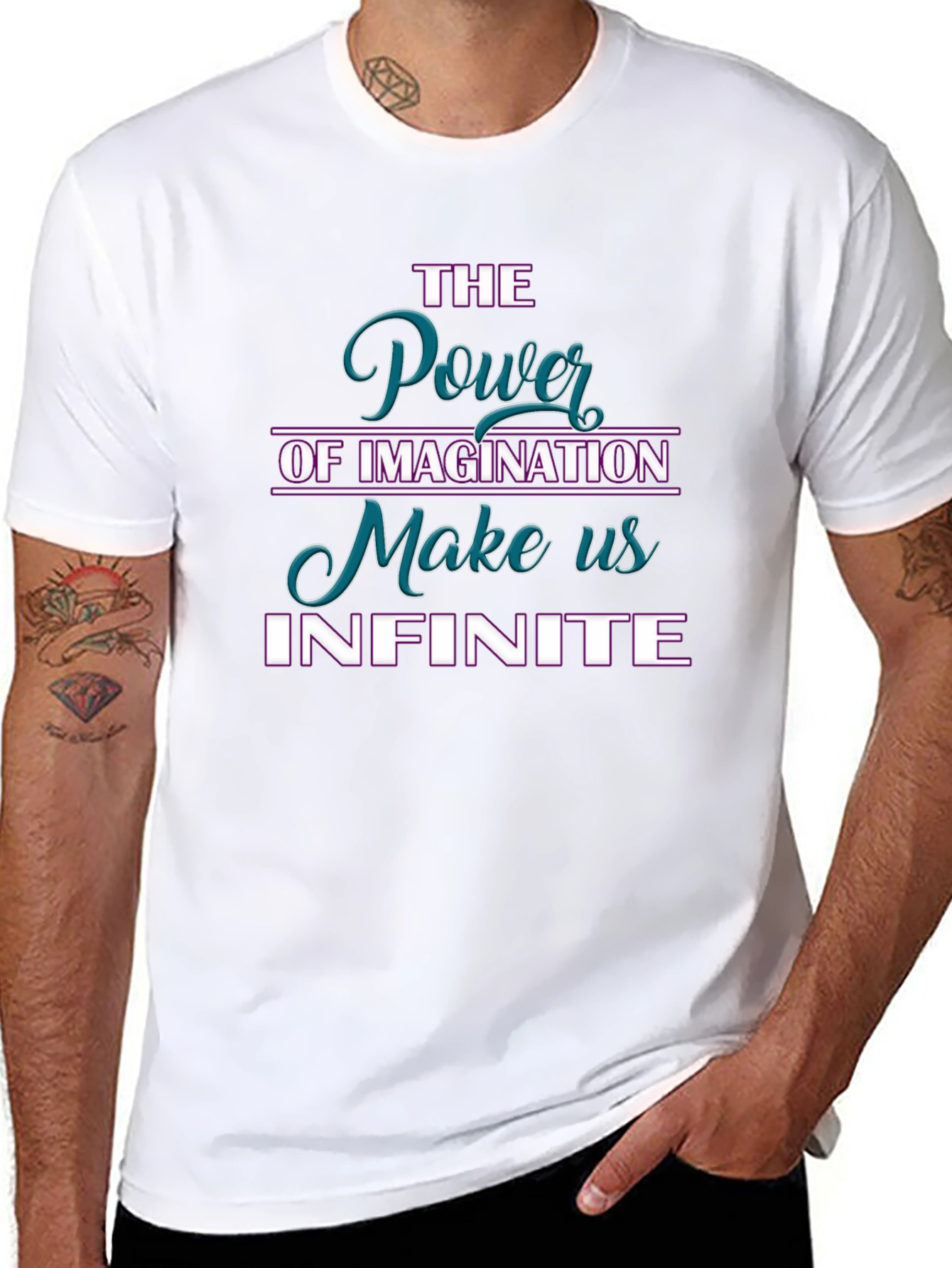 Imagination Power Graphic T-Shirt - Infinite Design