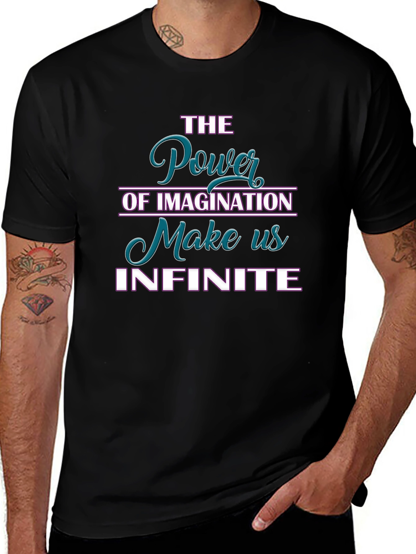 Imagination Power Graphic T-Shirt - Infinite Design