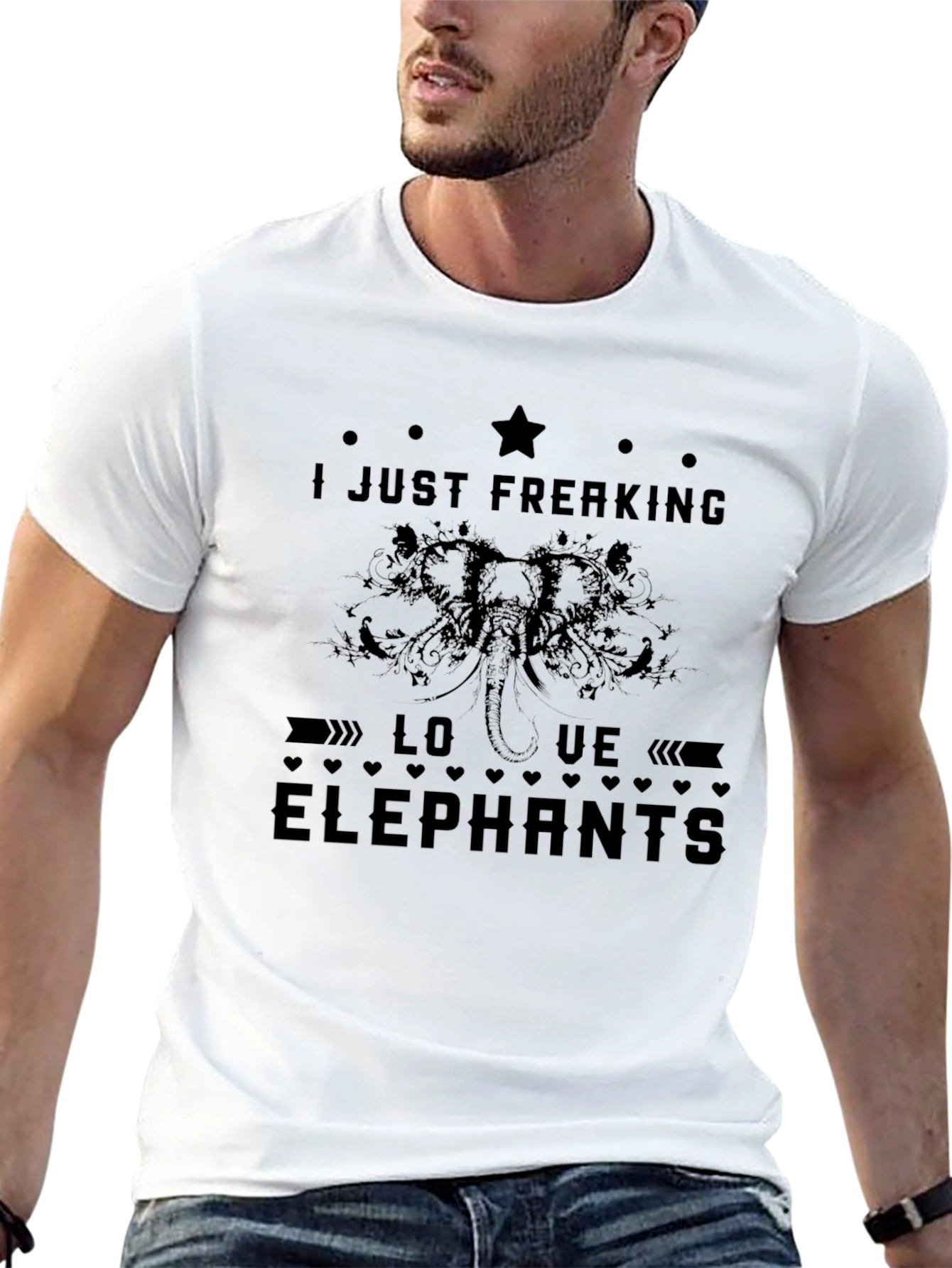 I Just Freaking Love Elephants T-Shirt