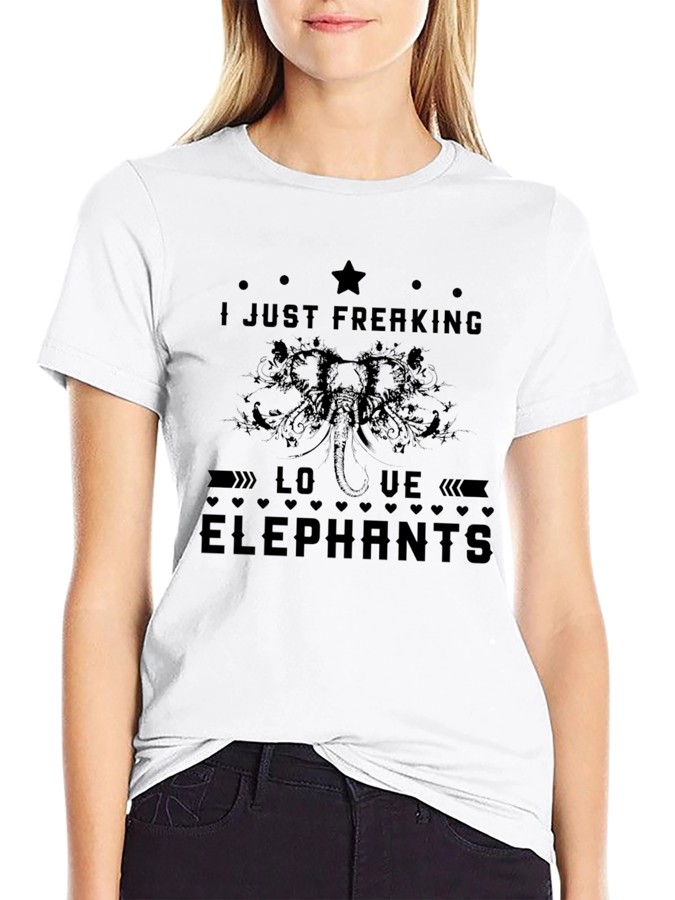I Just Freaking Love Elephants T-Shirt