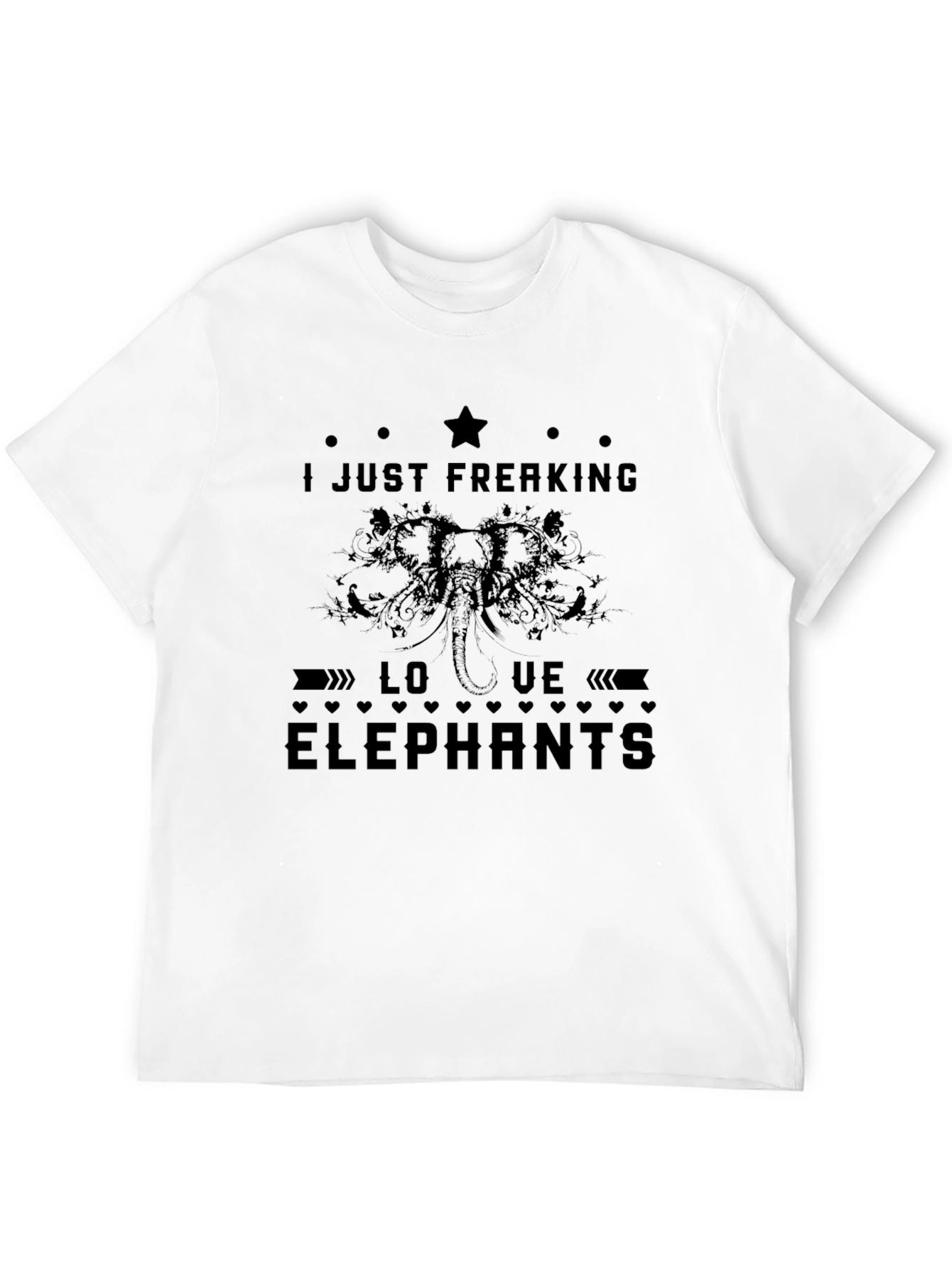 I Just Freaking Love Elephants T-Shirt