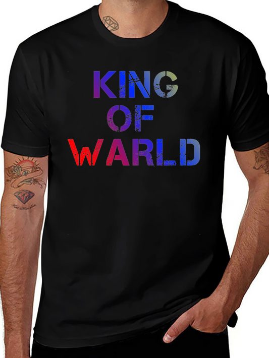 King of Warl T-Shirt - Distressed Graphic Tee