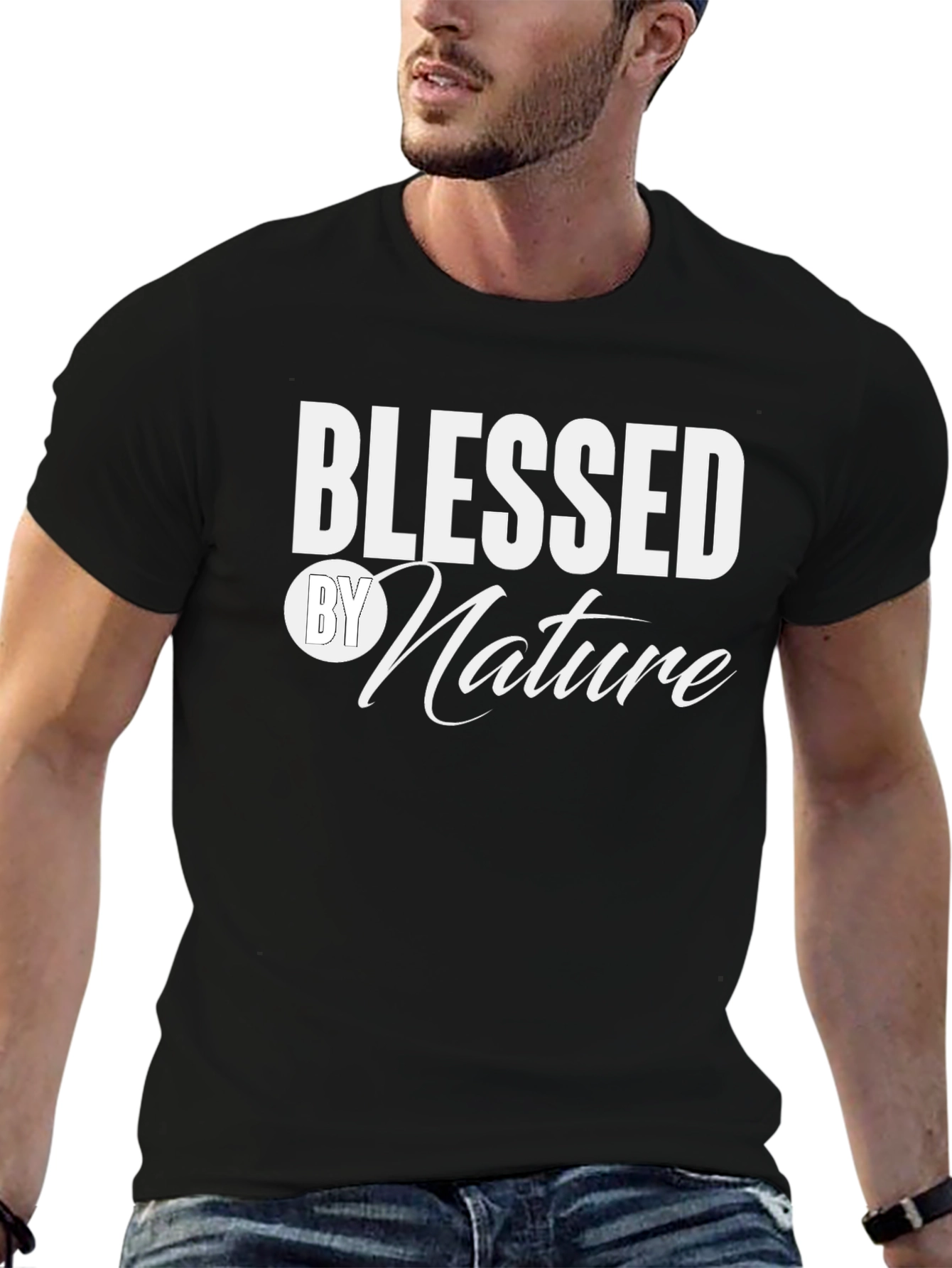 Blessed by Nature Graphic T-Shirt - Casual Style