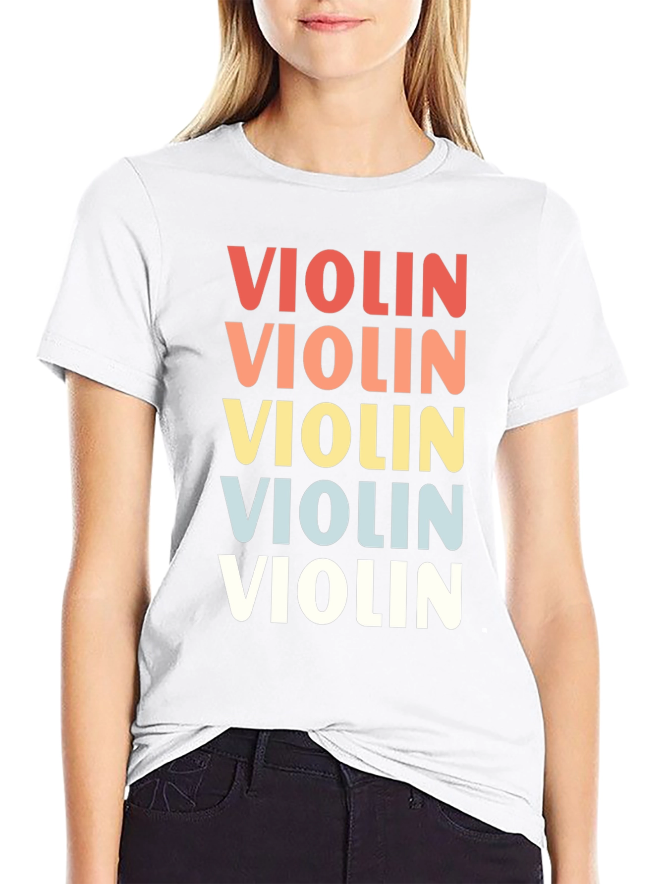 Retro Violin Graphic Tee