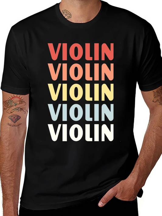 Retro Violin Graphic Tee
