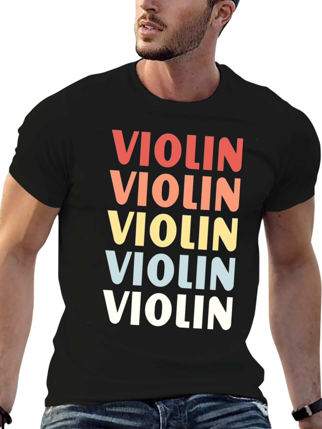 Retro Violin Graphic Tee