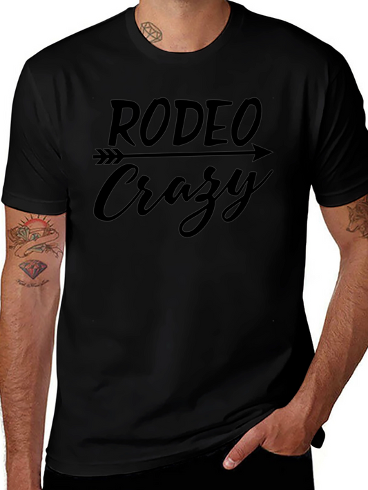 Rodeo Crazy Graphic Tee - Black Unisex T-Shirt